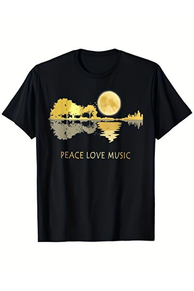 12 Teknoloji Unisex TShirt Featuring Design of Peace Love Music Nature Perfec...