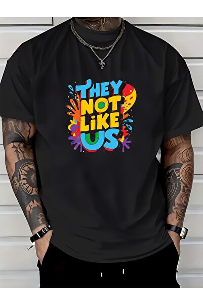 NOURAM تي شيرت They Not Like Us - 180G للمناسبات العائلية، وفعاليات بناء الفر...