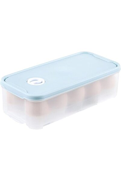 Arabest 10 Slots Clear Stackable PP Egg Storage Container with Lid, Refrigera...
