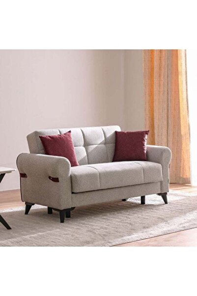Danube Home Dalin 2 Seater Fabric Sofa Upholstered Fabric Couch For Living Ro...