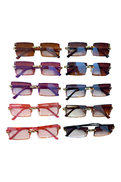 OEM Sunglasses, multi-colored, Top Bottom Set of 10 pairs