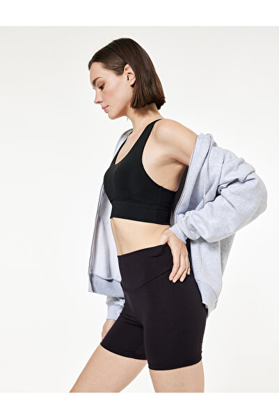 Koton Magas derekú, karcsúsított szabású Interlock sportos motoros leggings