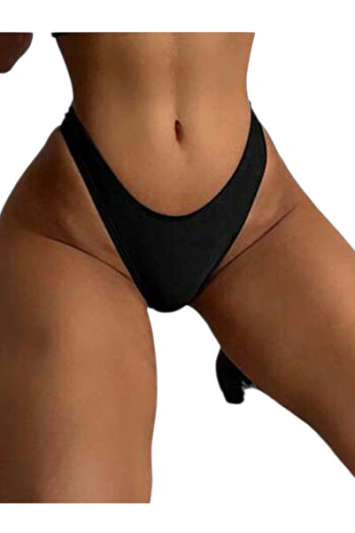 OEM Chiloti dama, tanga, talie joasa, negra, S