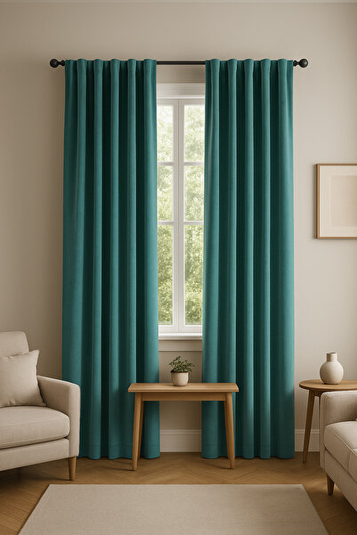 ArasyaHome Draperie de Catifea Amsterdam Blackout 90% Turcoaz Mentă