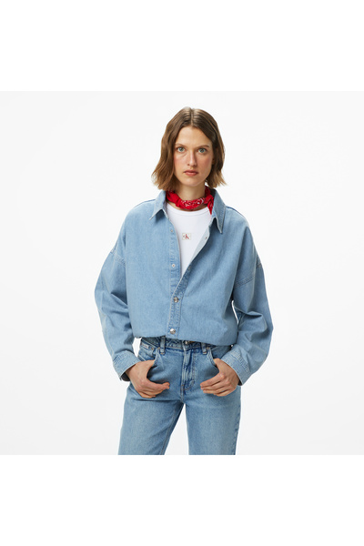 Calvin Klein Relaxed Linen Denim Shirt Aaron