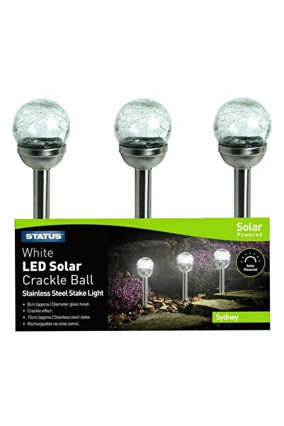 OEM Setul de 3 lampi solare Sydney pe lumina rece 8cm