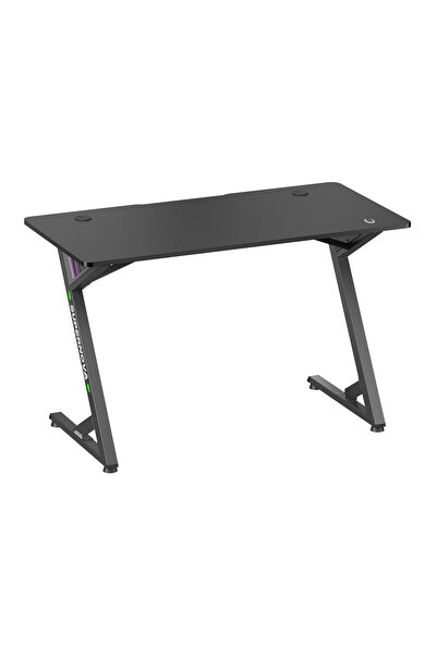 Brateck gaming γραφείο GMD14-1 με RGB φωτισμό, 120x60x75cm, μαύρο