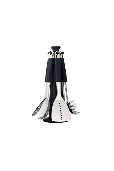 Joseph Joseph Set 6 Ustensile Bucatarie cu Suport, Joseph&Joseph, Inox