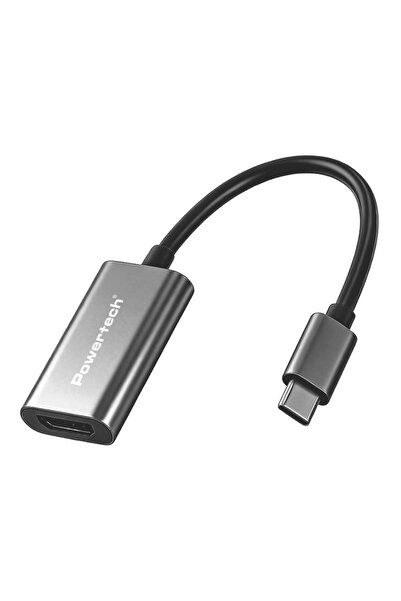 POWERTECH αντάπτορας USB-C σε HDMI PTR-0208, 4K/30Hz, 10 Gbps, γκρι
