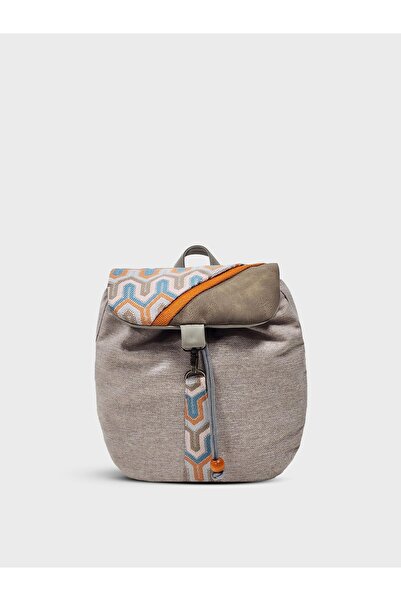 Ayşe Teyze'nin Çantaları Handmade Beige Women's Backpack