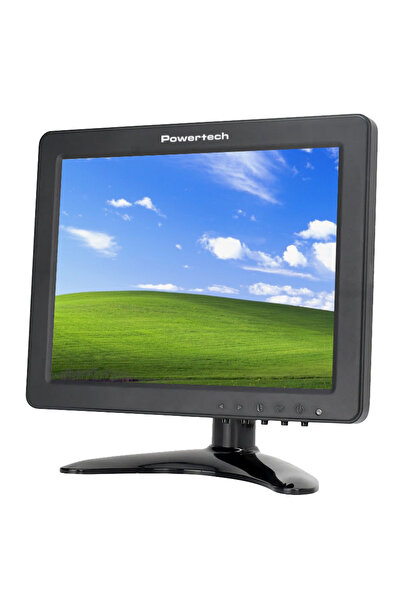 POWERTECH οθόνη LED PT-1108 8" 1024x768, IPS, HDMI/VGA/AV/BNC/USB, μαύρη