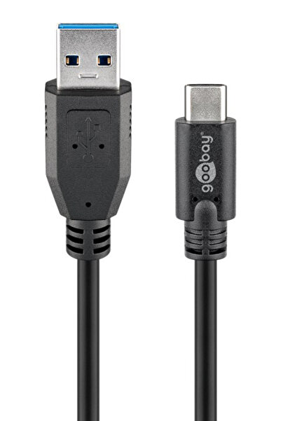 goobay καλώδιο USB σε USB-C 71221, 15W, 5Gbps, 2m, μαύρο