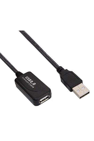 POWERTECH καλώδιο προέκτασης USB CAB-U041, ενισχυτής, 480Mbps 10m, μαύρο