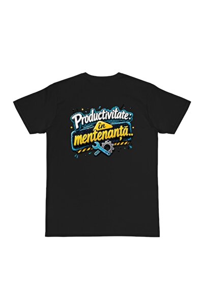 OEM Tricou personalizat cu mesaj: Productivitate în întreținere, 100% bumbac,...