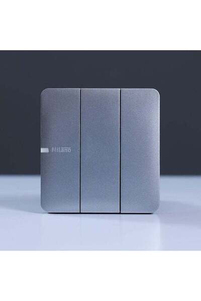 Danube Home - Milano 10A 3 Gang 2 Way Switch Sl Ps