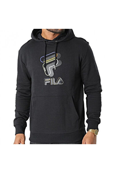 Fila Hanorac bărbați Bever Hoody, negru, mărimea XL, stil sportiv