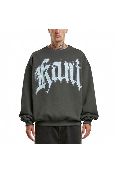 KARL KANI Bluza bărbați Inside Out Crew, casual, bumbac-poliester, albastru