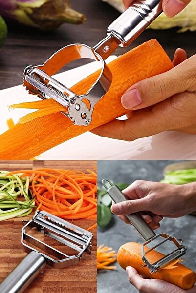 Yıldızan Adn Shop Jülyen Peeler, Stainless Steel, Fruit and Vegetable Peeler,...