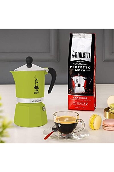 Yıldızan Edl Shop - Rainbow: 3 Cups Stovetop Espresso Cooker - 130ml - Green ...