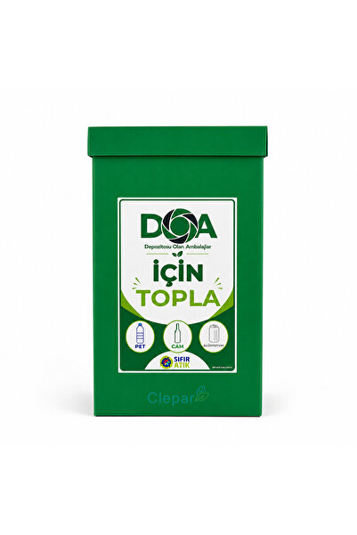 clepar DOA İÇİN TOPLA Geri Dönüşüm Kutusu / Sıfır Atık Kutusu