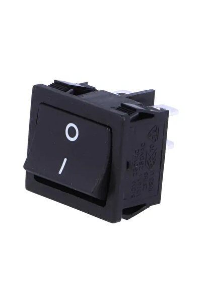 SCi Comutator cu retinere 2 pozitii ON-OFF 6A /250VAC 22x19.6 mm negru R13-33...