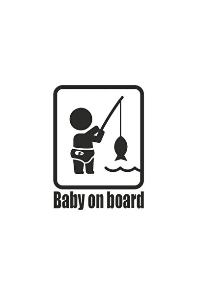 Amo-Stickers Baby On Board 5 25cm Verde
