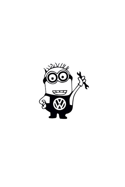 Amo-Stickers Стикер Фолксваген Миньон 30см Зелен
