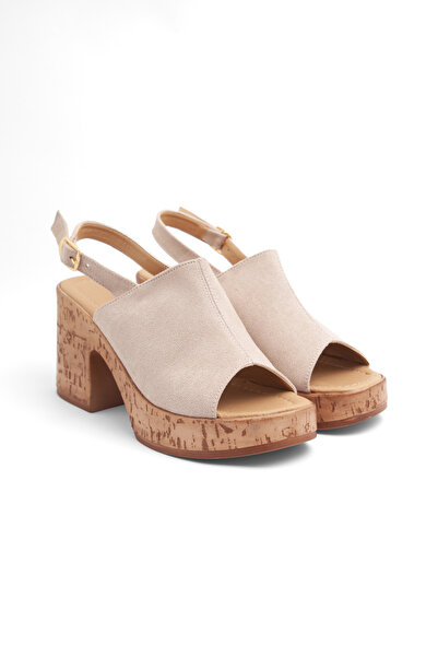 Mamito Ayakkabı Frm 705 Adjustable Buckle Wedge Heeled Sandals