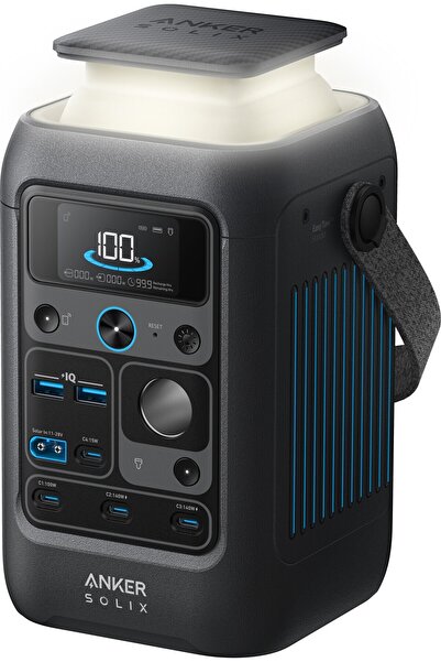 Anker Solix Statie de incarcare portabila C300X DC, 288Wh, 300W, 2x USB-A, 4x...