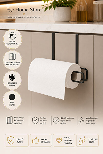 EGE HOME STORE Havluluk peçetelik askısı banyo mutfak düzenleyici kagıt rulo ...