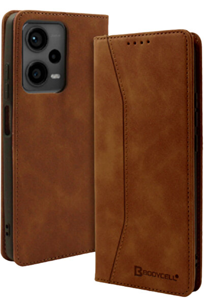 Bodycell Θήκη - Πορτοφόλι Xiaomi Redmi Note 12 Pro Plus - Brown