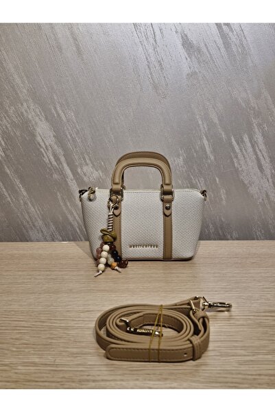 Matilda Rose Stylish Women's Charm Detailed Linen Shoulder Bag