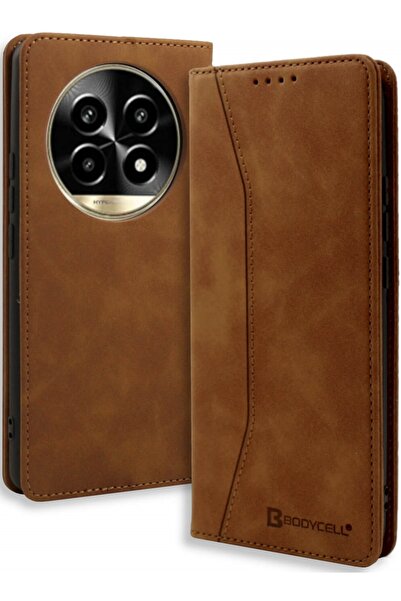 Bodycell Θήκη Realme 13 Pro / 13 Pro Plus - Book Case Πορτοφόλι - Brown