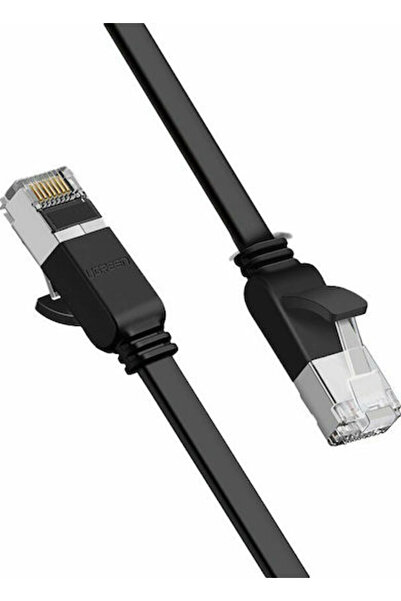 Ugreen Επίπεδο Καλώδιο Ethernet U/UTP Κατηγορίας 6 (Gigabit) 0,5μ Μαύρο Κωδικ...