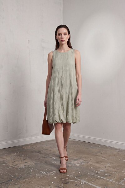 Hiccup My Fashion Textured Lyocell Loose Mini Dress