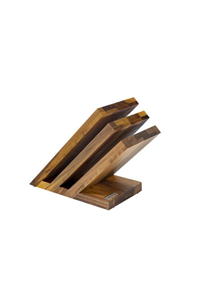 ArteLegno Suport tacamuri magnetic din lemn de nuc, ArteLegno, 6 cutite, 23.5...