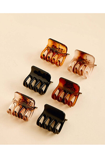 REDTAG Women Assorted 6 Pieces Hair Clip Set