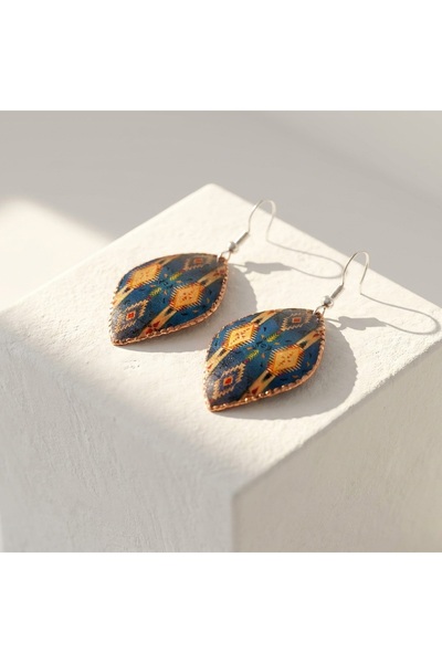 Erol Bakır New Series 1452 Bijouterie Earrings 100% Handmade Copper