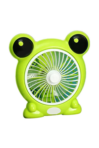 OEM Mini ventilator cu fir model BROSCUTA pentru birou portabil VERDE