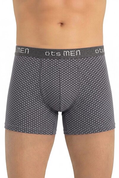 Öts Men's Single Cotton Boxer Patterned Elastic Flexible Breathable Fabric (2...