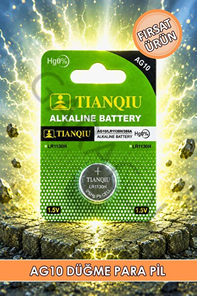 garaccu AG10 Alkalin LR1130 389A Düğme Para Pil (Terazi-Saat-Baskül Pili) 1 Adet