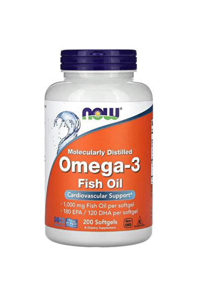 Genel Markalar Omega-3 180 EPA / 120 DHA, Molecularly Distilled, Cardiovascul...