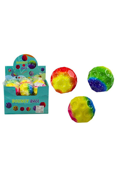 LeanToys Minge saltareata 9,5 cm, luminoasa, pentru copii 3+, multicolor, 1 buc