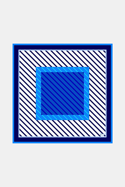 Vakko SAKS ÇİZGİLİ DESENLİ TWILL EŞARP