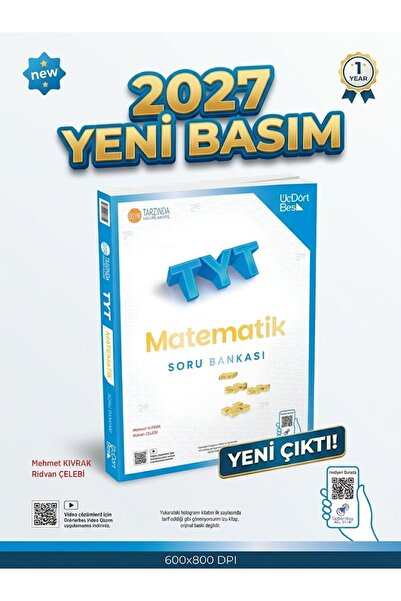 Üç Dört Beş Yayıncılık TYT MATEMATİK 2027 YKS YENİ BASIM