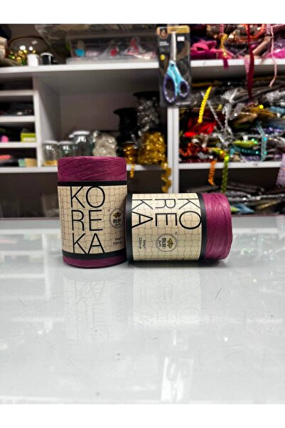 Milano Koreka Mürdüm Rafya El Örgü İpliği 100 gr. 220 mt.
