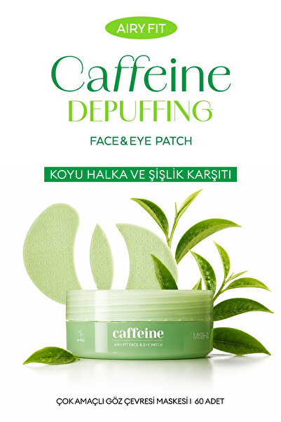 Missha Anti-Puffiness Multi-Purpose Eye Contour Mask Airy Fit Caffeine Depuff...