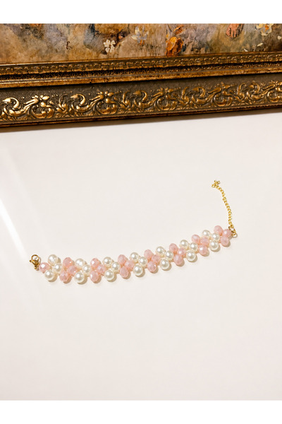 Gizemindünyası Crystal Stone Colorful Pearl Bracelet