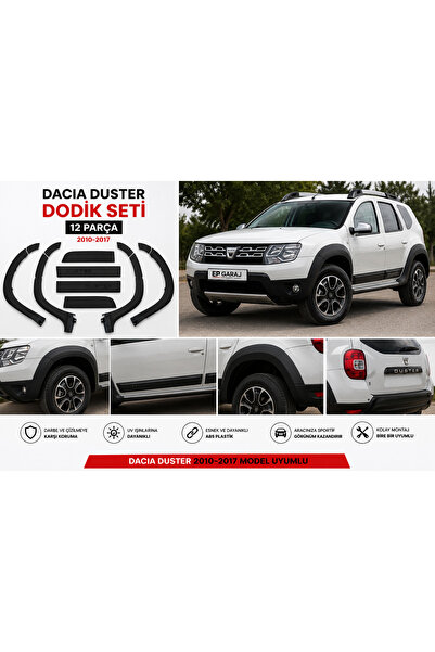 EP GARAJ OTOMOTİV DACIA DUSTER (2010-2017) MODEL UYUMLU DODİK SETİ 12 PARÇA S...