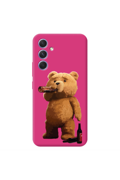 Other Samsung A54 Beer Time Fuchsia Colored Silicone TPU Θήκη